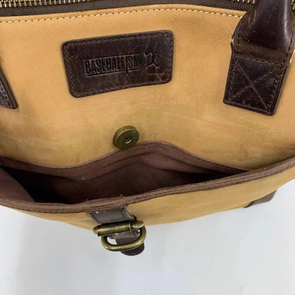 Baseballism Brand Leather and Suede Purse Tote‎ Bag - Picture 4 of 14